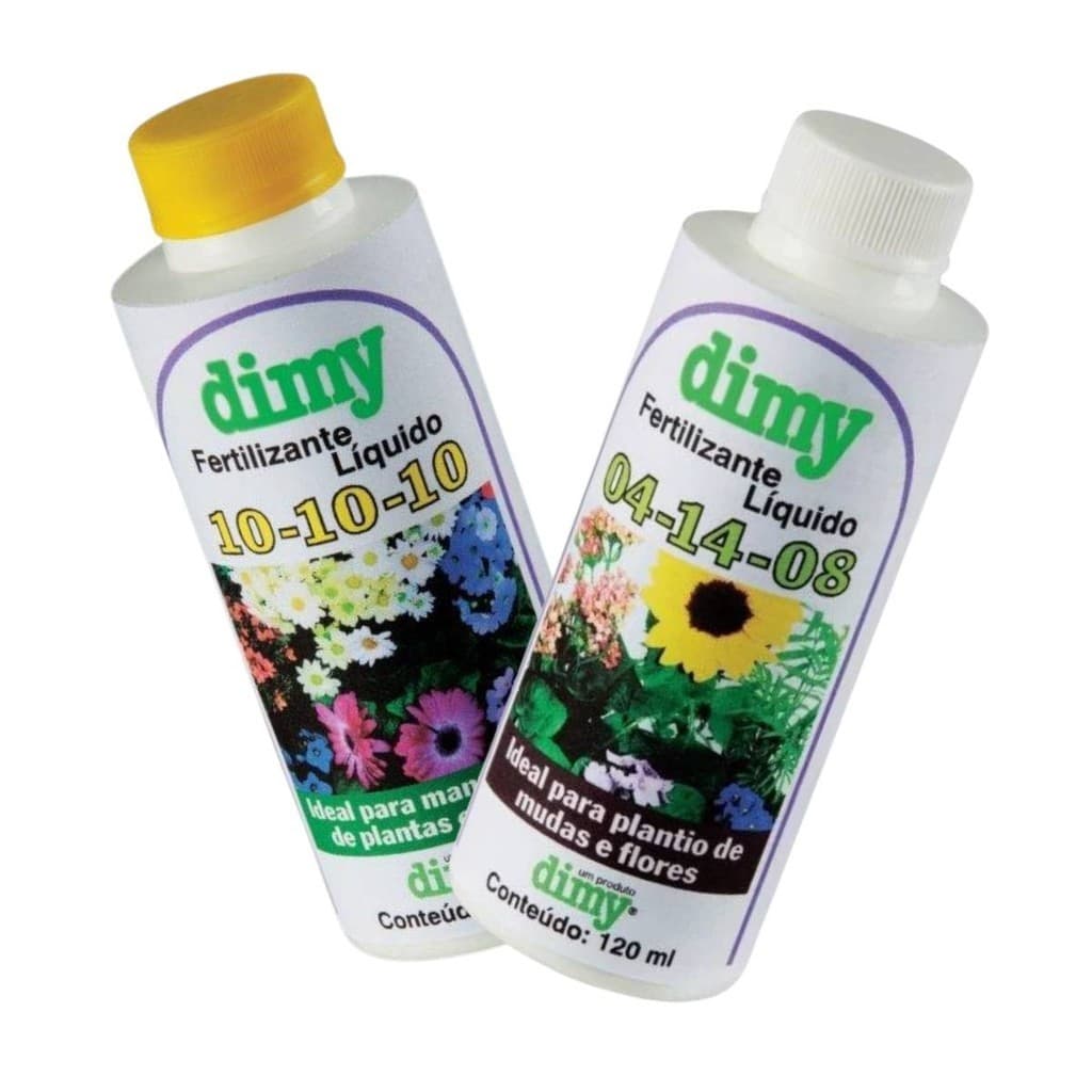 Kit Fertilizantes NPK 10-10-10 +  NPK 04-14-08 (120ml) DIMY