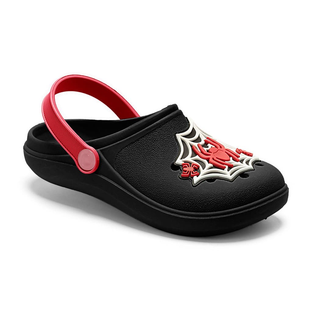 Babuche Infantil Menino Teia de Aranha Sandália Criança Chinelo Leve Macio Confortável