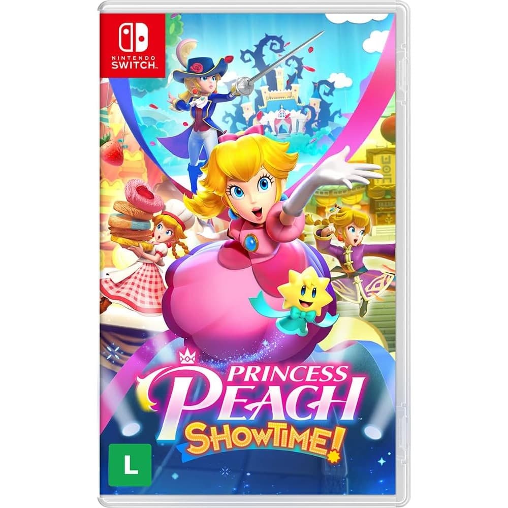 Princess Peach Showtime Switch BR Midia Fisica