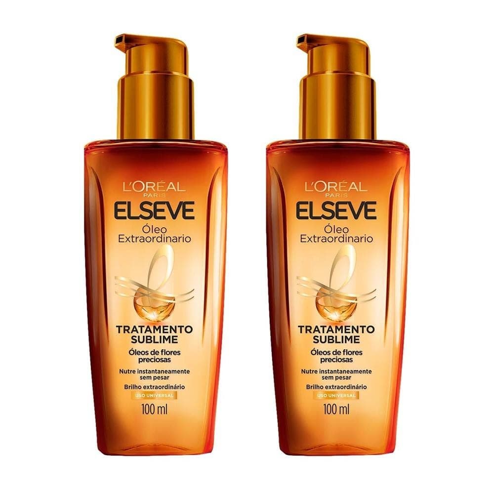 Kit 2 und Óleo Elseve Extraordinário Paris 100ml