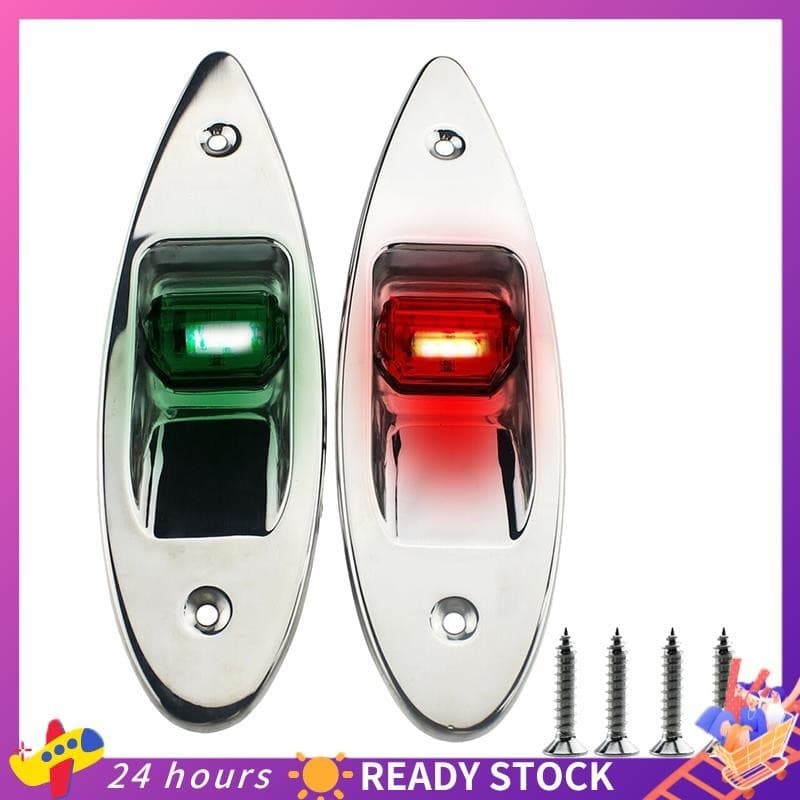 1 Par De Luzes LED De Navegação Universal Marítima Suprimentos Para Barcos