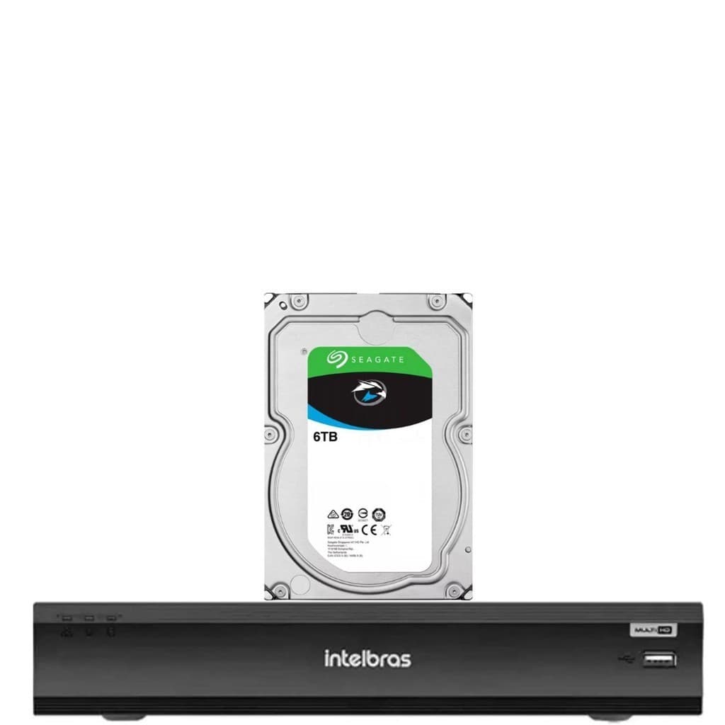 Dvr Intelbras Imhdx 3132 Multi Hd 32 Canais Inteligência Artificial Com Hd 6TB