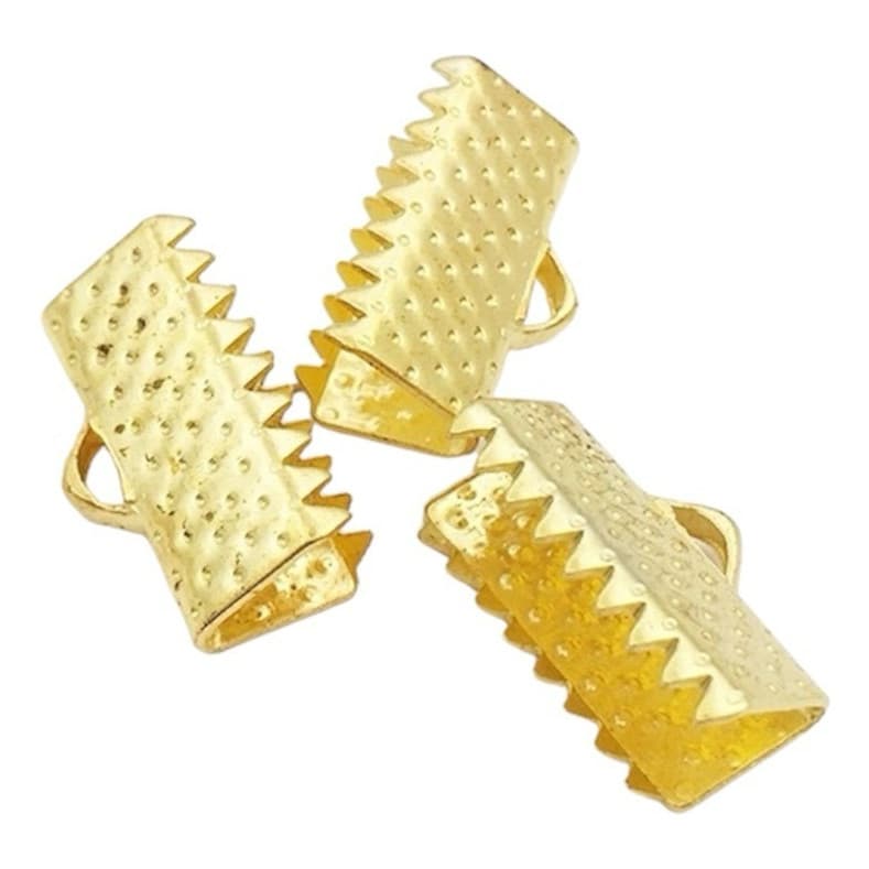 Atacado Terminal P/ Bijuterias Dourado/prata 13x6mm 100pçs