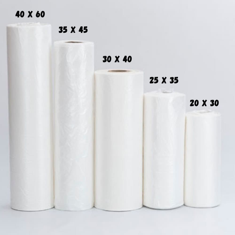 Rolo plástico Bobina Picotada Saco Transparente Super mercado