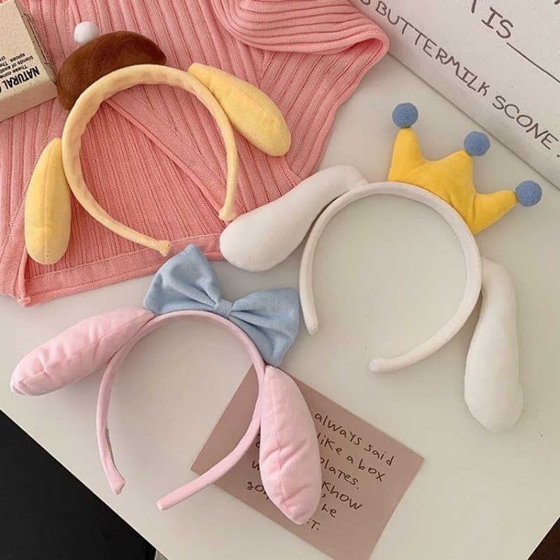 Tiara Pompompurin Bonito Anime Plushie Acessórios De Cabelo Festa Hairband Para Presente Da Menina Do Miúdo