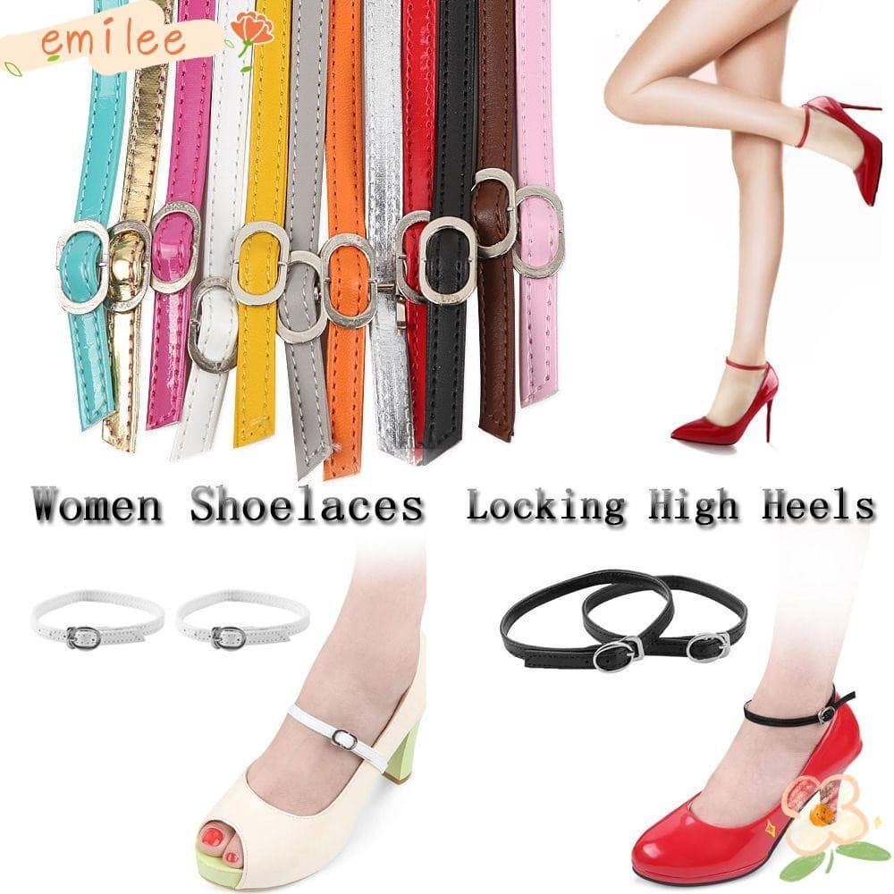 EMILEE Faixa De Tornozelo Acessórios Para Calçados Atacado Alças Antiderrapantes Ajustáveis