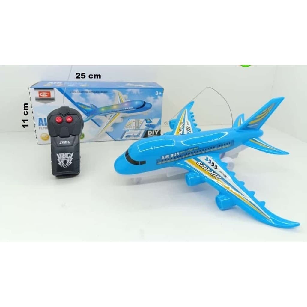 Brinquedo Avião de controle remoto com luz e som