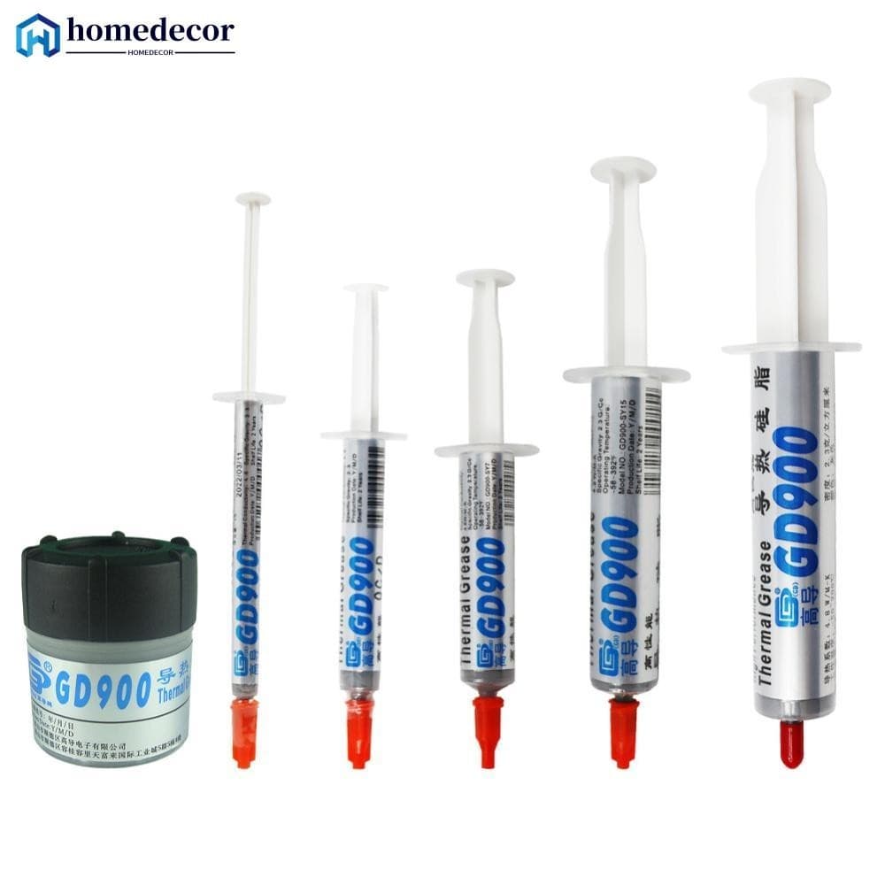 HOMEDECOR Graxa Condutora Térmica Pasta De Silicone GD900 Composta De Alto Desempenho Para CPU CN30/BR7 3/5/7/15/30g 4.8W/M-K E3W8