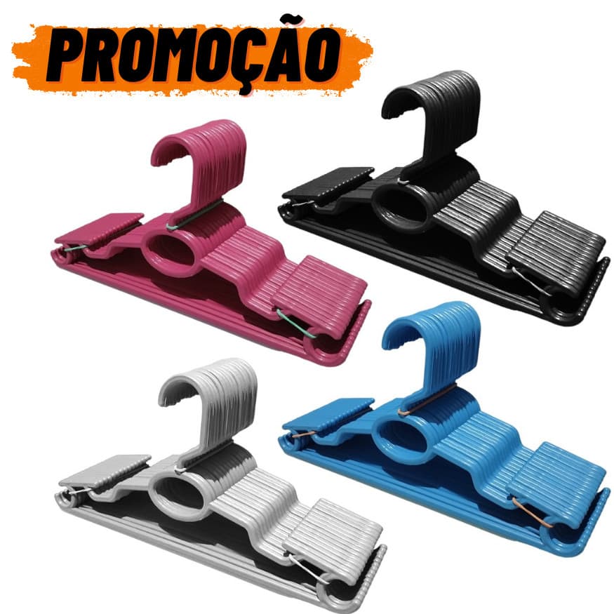 Kit 10 a 100 Cabides Infantil Vários Kits Bebê Baby Rosa Azul Branco Preto Plástico Reforçado Cruzeta