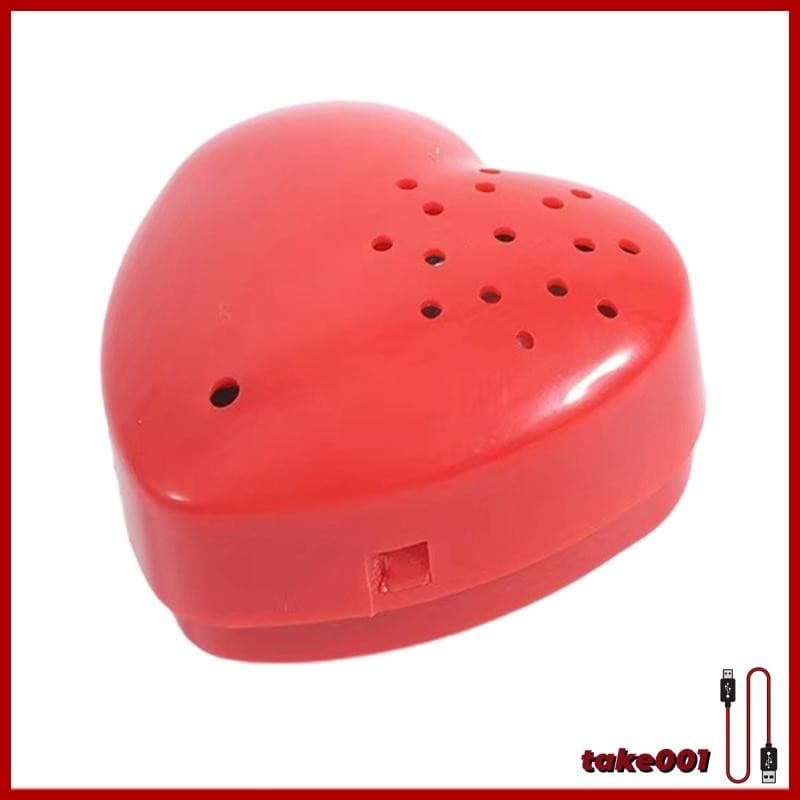 TAKE Gravador Voz Formato Coração Para Brinquedos Pelúcia Dispositivo Gravável 30 Segundos