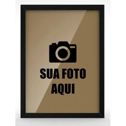 Quadro Decorativo Personalizado Com Sua Foto Arte A4 21x30cm com Acetato
