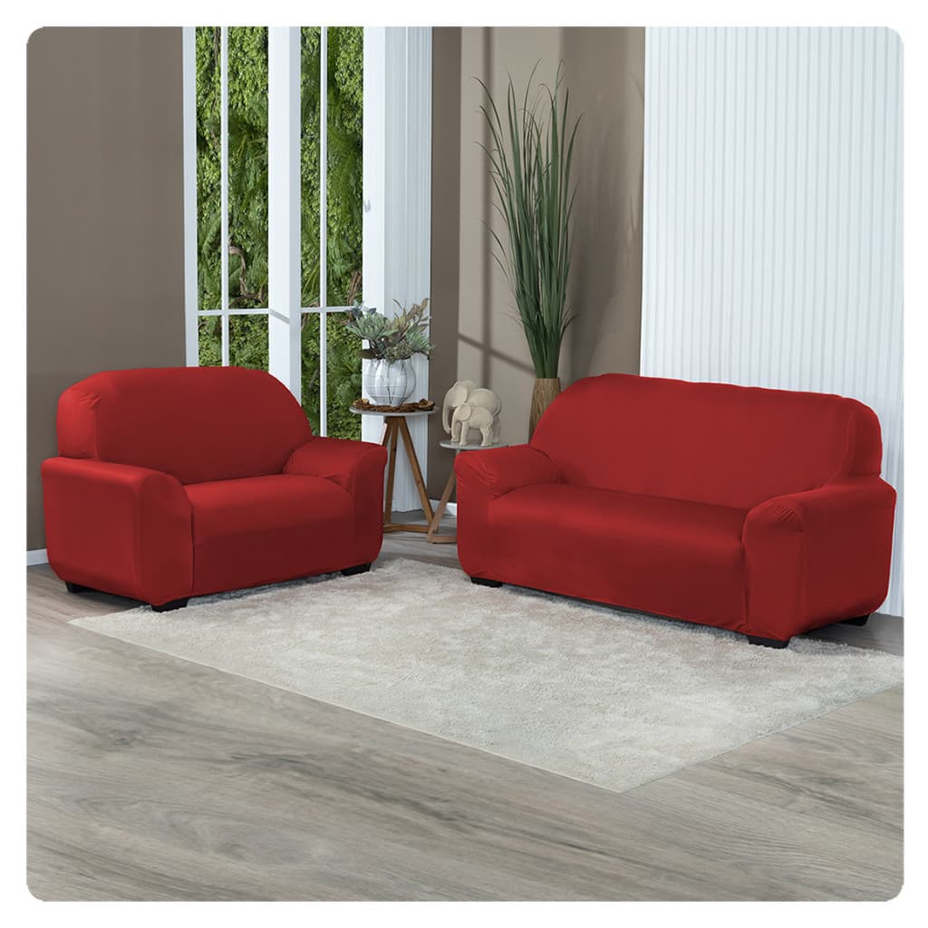Kit Capa De Sofá Lisa 2 E 3 Lugares Envio Rapido