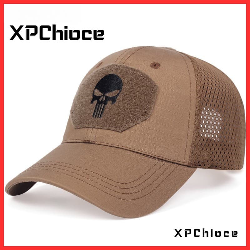 [XPChioce]Boné de caça militar/tático/de camuflagem com rede respirável/beisebol/esportes/Unissex R9GG