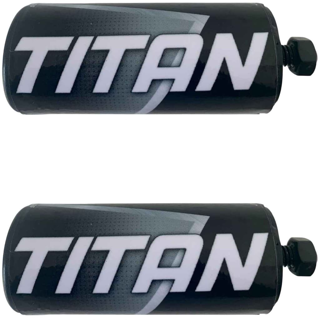Titan Tubo Par Slider Protetor Carenagem Motor Tanque Preto Pedal Moto para Mata Cachorro