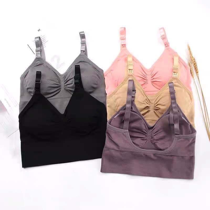 Top De Amamentação Longo Bojo Removível Alça Regulável Detalhe Benzeno