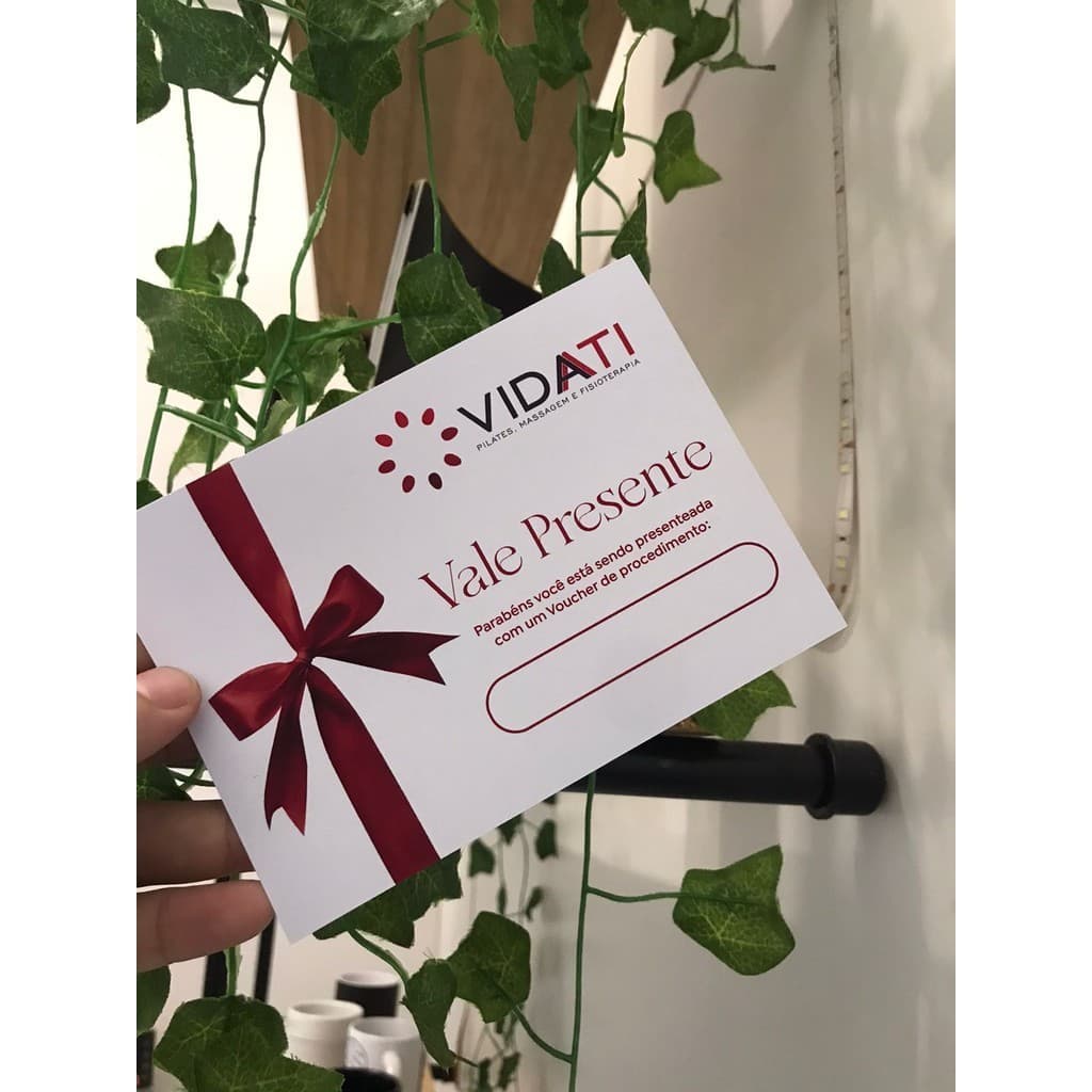 Cartão Vale presente 14x10  personalizado com sua logo