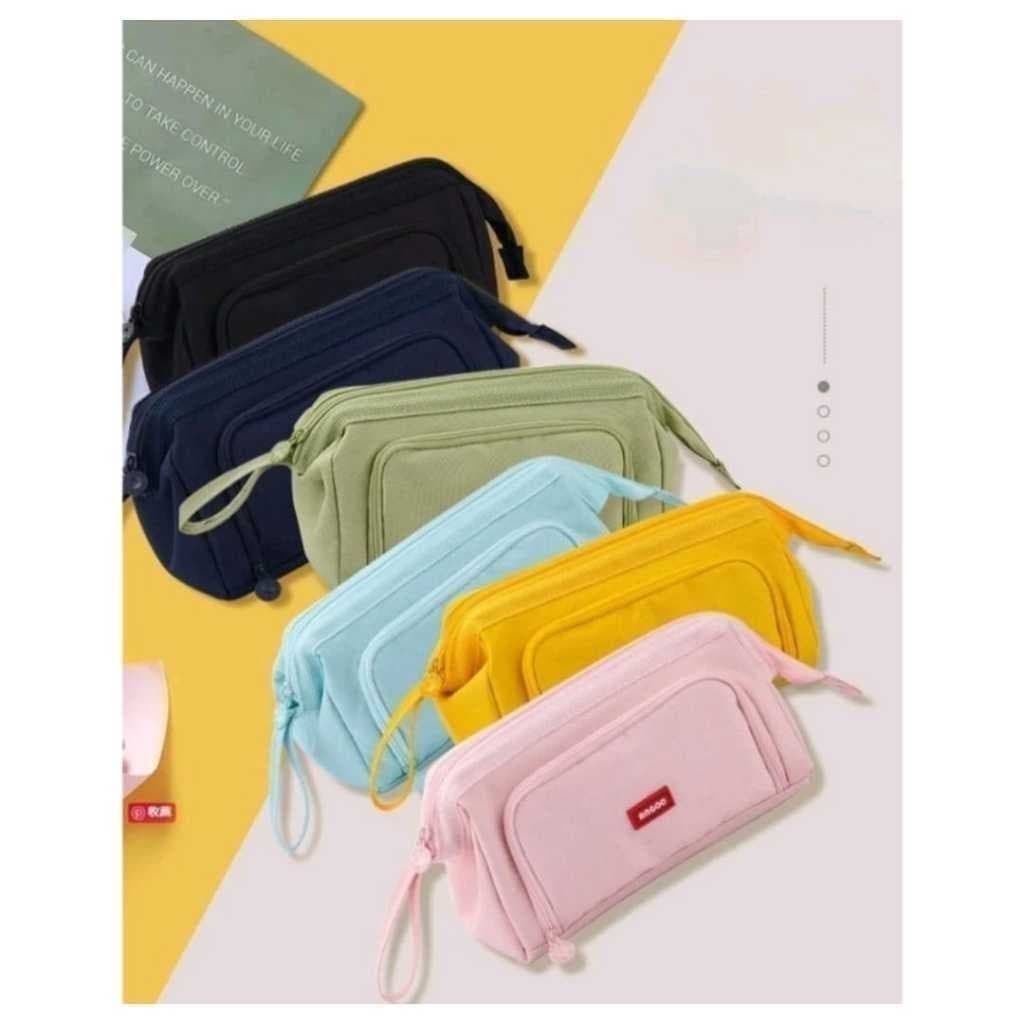 HYQ1828 Estojo De Lápis Caneta Esferográfica De Papelaria Bolsa De Armazenamento Portátil De Grande Capacidade HYQ1828