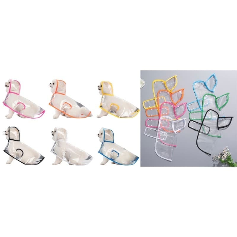 R * Capas De Chuva Transparentes Para Cães Adequadas Roupas De Grandes , Médios E Pequenos