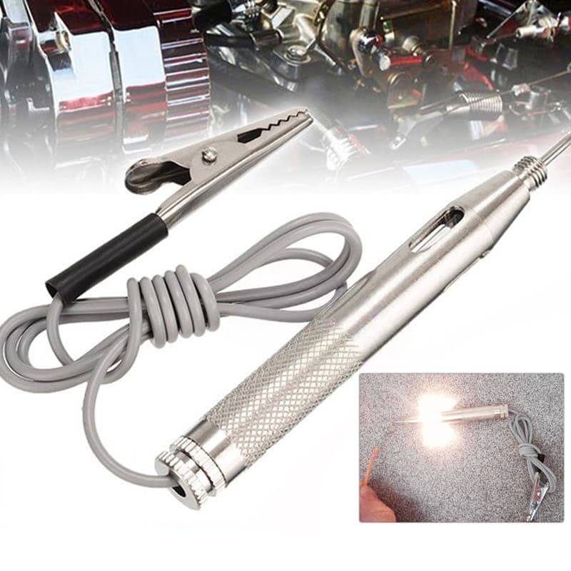 DC 6-24V Auto Carro Circuito De Luz Testador Teste De Tensão Sonda De Detector De Caneta Motocicleta Voltímetro