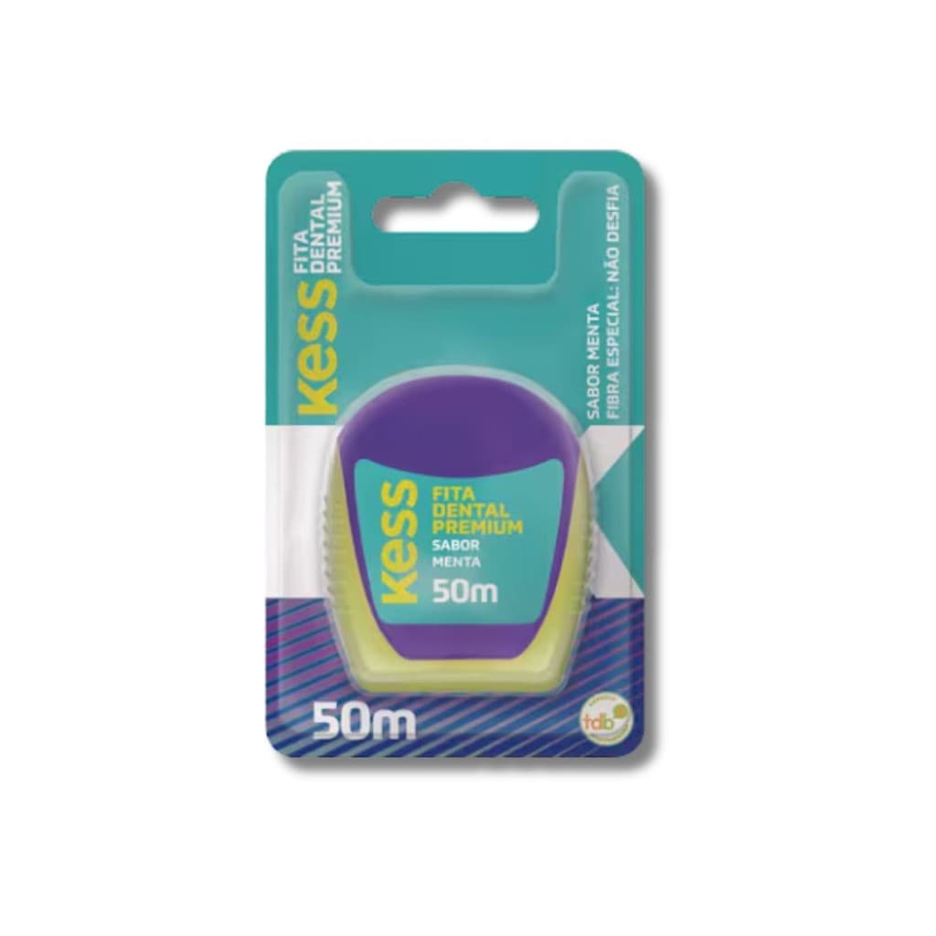 Fita Dental Kess 50m Premium Sabor Menta REF2008