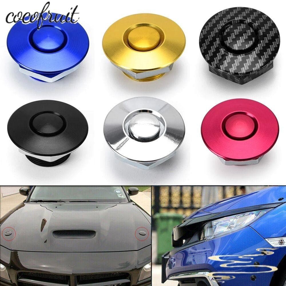 COCOFRUIT 1 Peça Pino Do Capô Para-Choque Dianteiro , Botão De Liberação Rápida Kit Corpo , Trava Motor