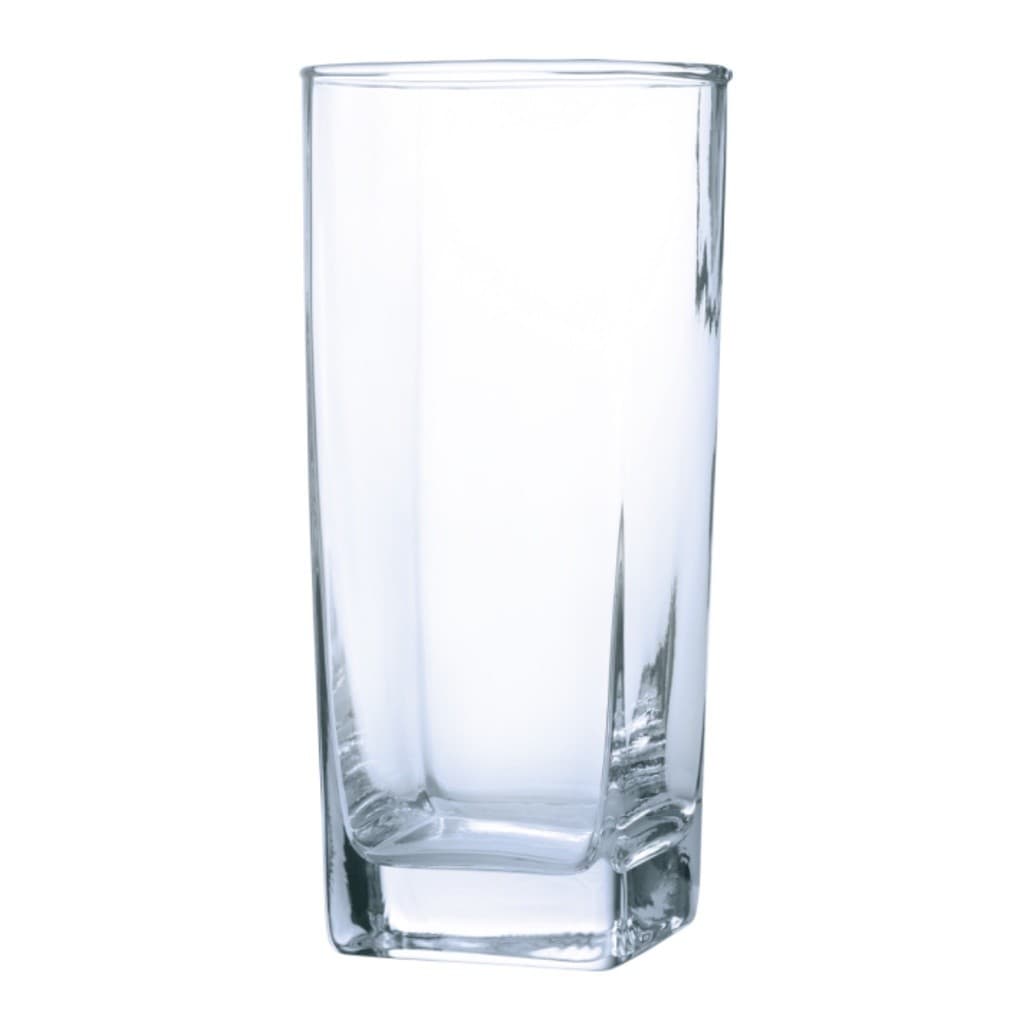 Jogo de Copos Texas Quadrado 320ml Transparente 6 unidades