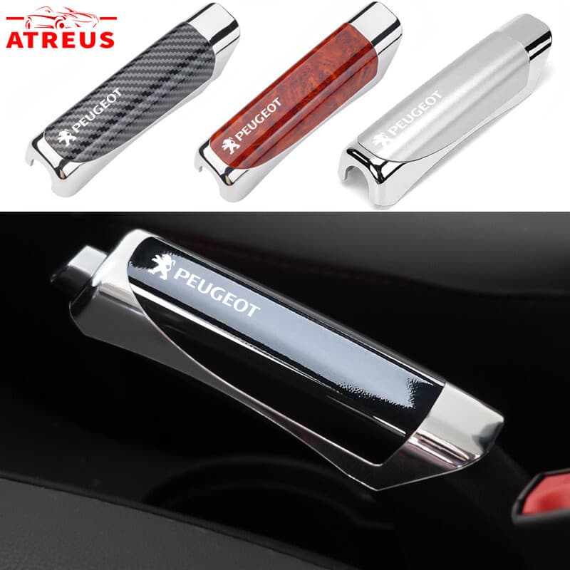 Peugeot Proteção Do Freio De Mão Carro E Manga De Decoração Capa Do Freio De Mão Da Com Padrão De Fibra De Carbono Para Peugeot 206 208 207 307 308 2008 3008 508 408 5008 406