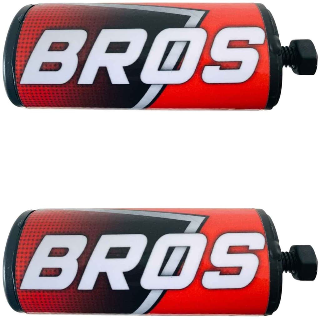 Bros Tubo Par Slider Protetor Carenagem Motor Tanque Vermelho Pedal Moto para Mata Cachorro