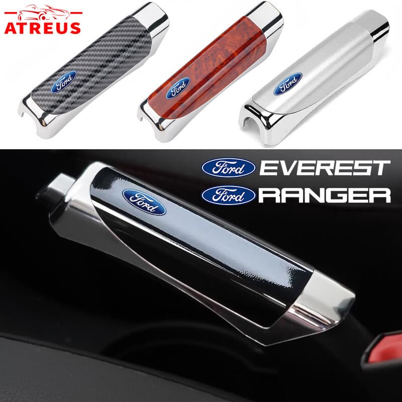 Ford Proteção Do Freio De Mão Carro E Manga De Decoração Capa Do Freio De Mão Da Com Padrão De Fibra De Carbono Para Ford Ranger Ka Focus mk2 new Fiesta Fusion Ecosport Edge Territory