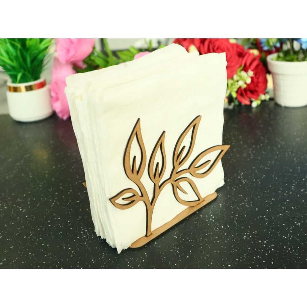 Kit 10 Lindos Porta Guardanapo Floral Decoração Festa Casamento em Madeira MDF