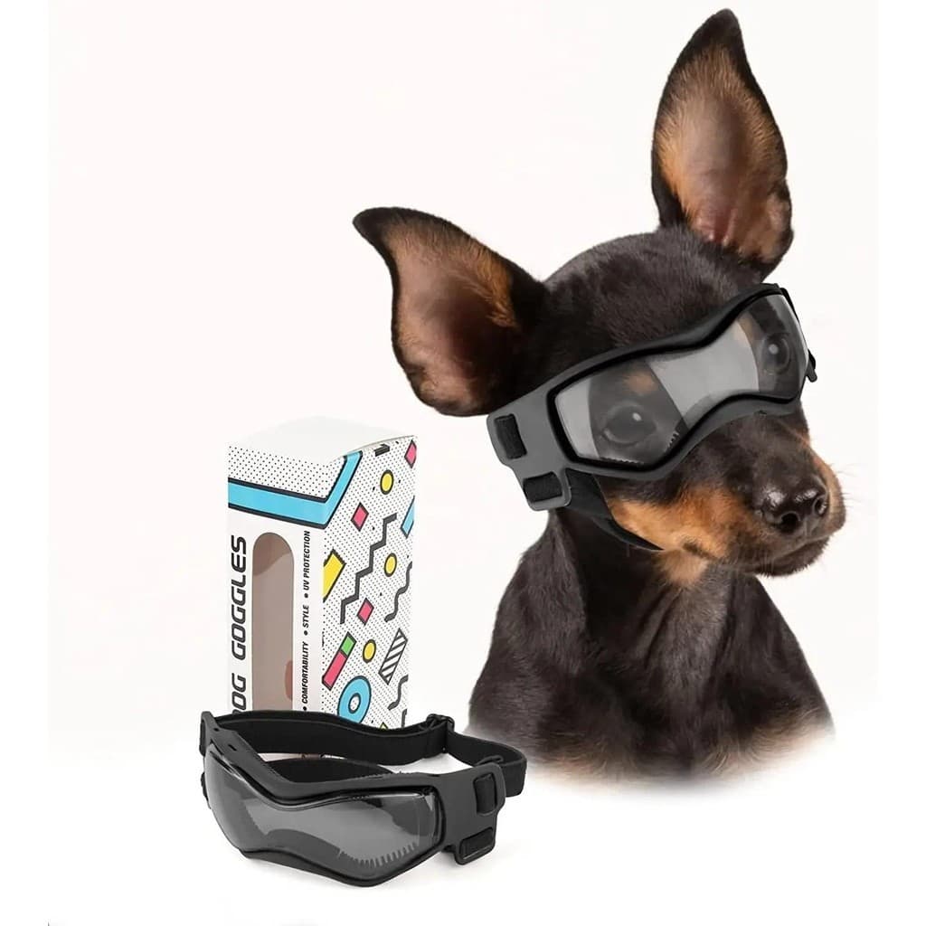 ATUBAN Óculos De Proteção Para Cães De Raças Pequenas , Sol UV Eyewear for Small Dog puppy Outdoor Riding Driving