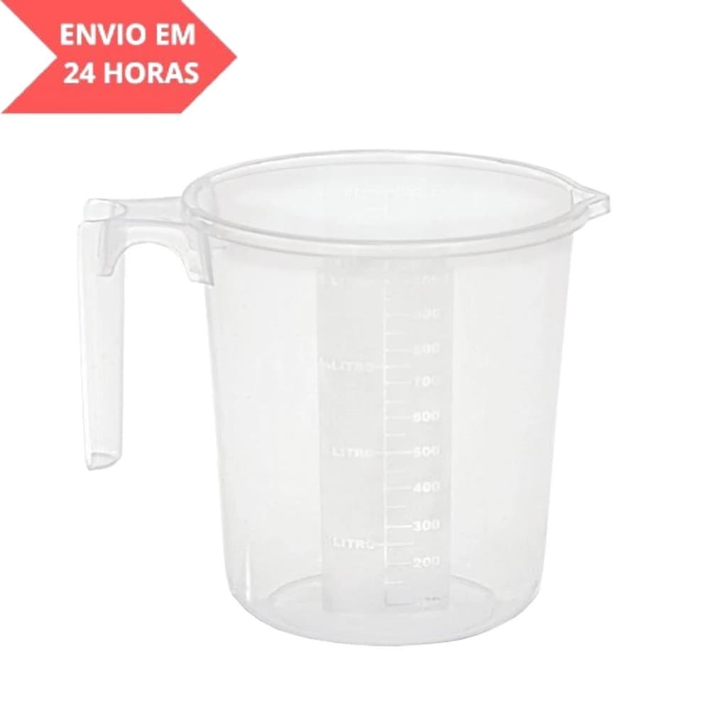 Jarra Plástica Graduada Medidora 1 Litro