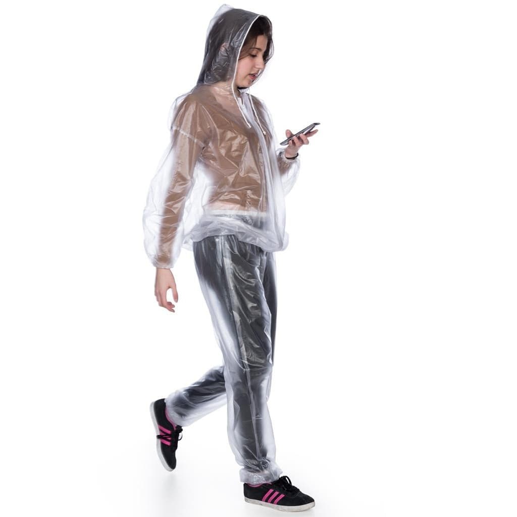 Conjunto de chuva transparente ou Napinha