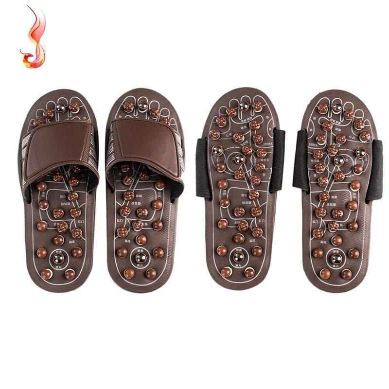 Acupressão Massageador De Pés Sapatos Reflexologia Sandálias Alívio Plantar Fascite Artrite Para Homens Mulheres