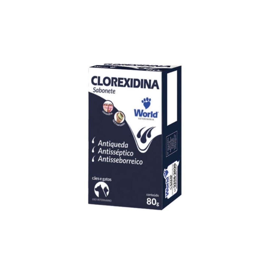 Sabonete de Clorexidina Dugs Para Cães e Gatos World