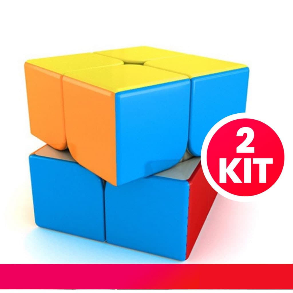 Kit 2 Cubo Mágico Profissional Brinquedos Para Crianças PresentesDe Moyu Rubik 2X2 Cubos 50mm