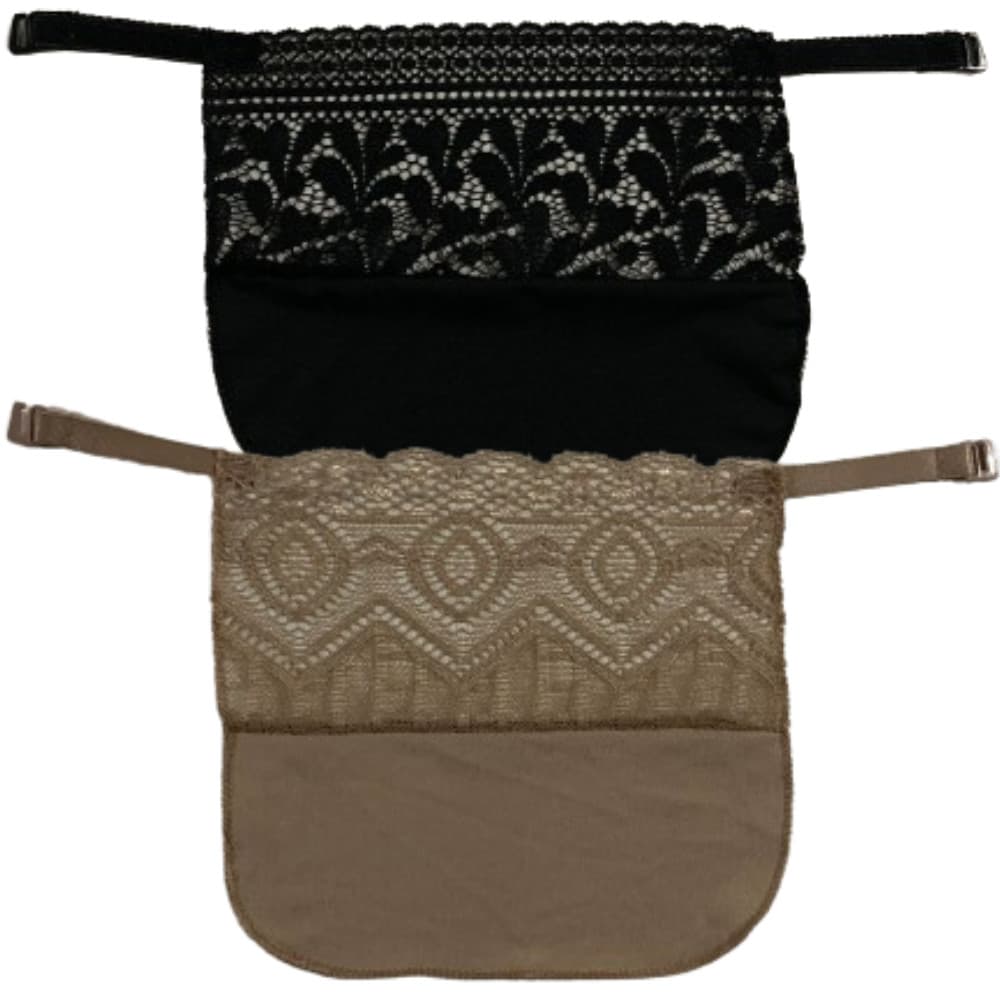 Kit 2 Tapa Decote Para Roupas E Sutiã Feminino Renda Disfarça Decote Cobre Colo Acessório Para Roupa