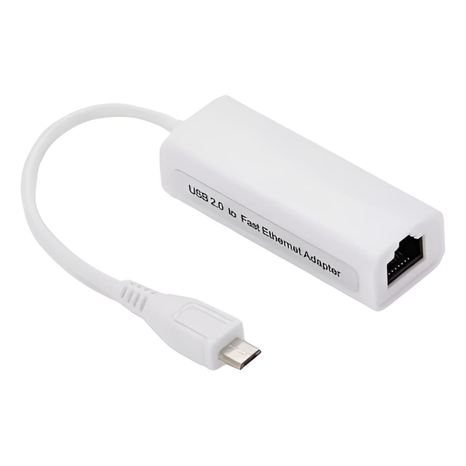 Adaptador Conversor Micro Usb X Rede Rj45 10/100mbps