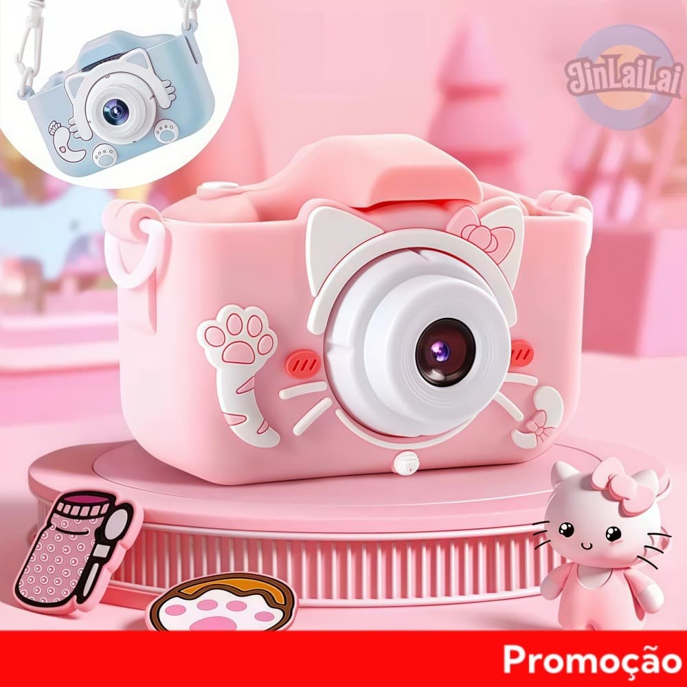 Câmera digital fotográfica infantil criança lançamento presente de aniversário