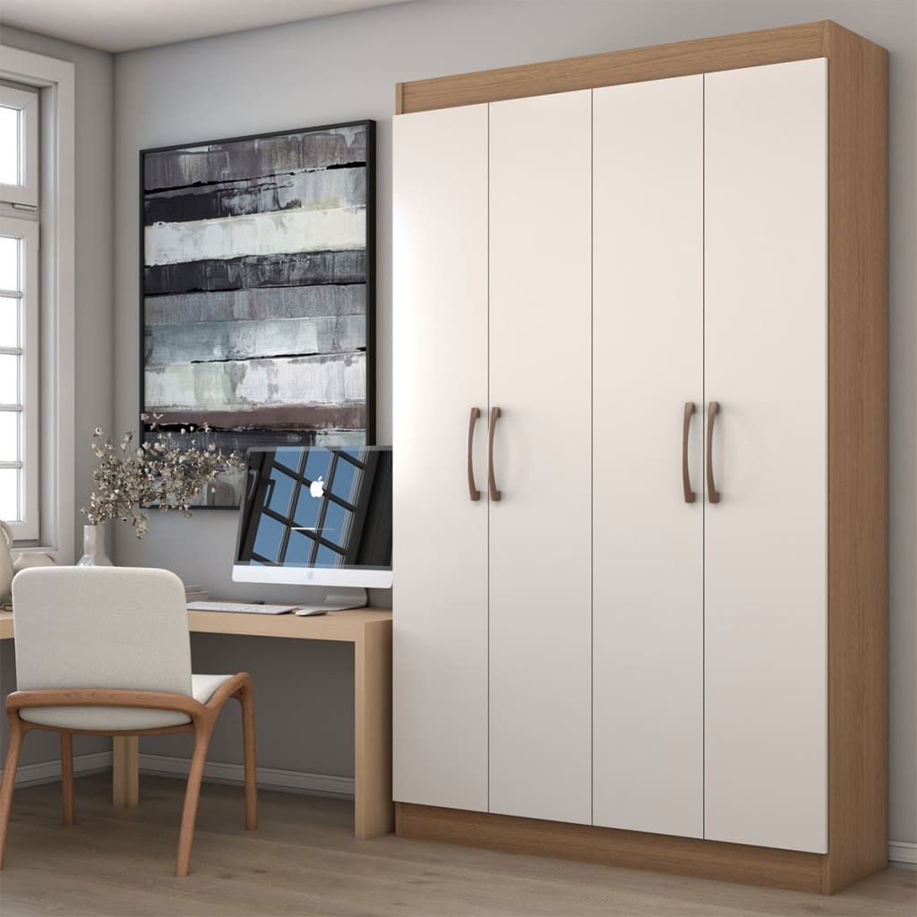 Armário para Escritório Albuquerque 4 Portas 8 Prateleiras - Doripel Móveis