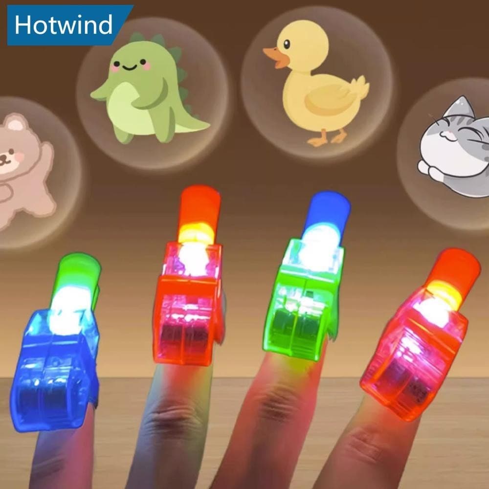 Children's Finger Projection Light Light-up Rings Cartoon Pictures Electronic Gifts Luminous Hand Ring