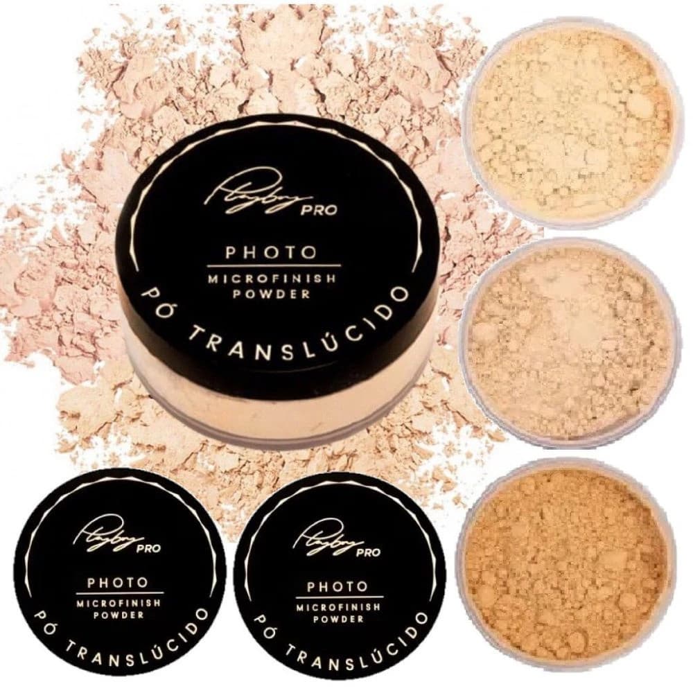 Pó Translúcido Solto de Finalização Facial Ultra Fino Playboy A Prova D água - Play Boy