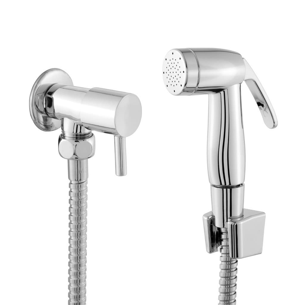 Ducha Higiênica Luxo Abs Cromado 1/4 Volta Acabamento Redondo