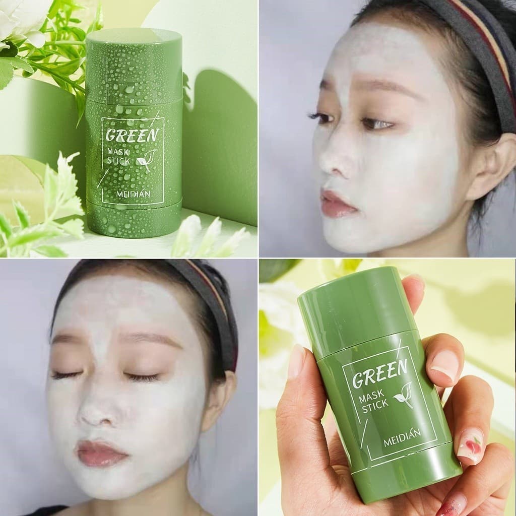 Máscara Facial Skincare Extrato Vegetal Chá Verde Revitalização e Hidratação Maciez