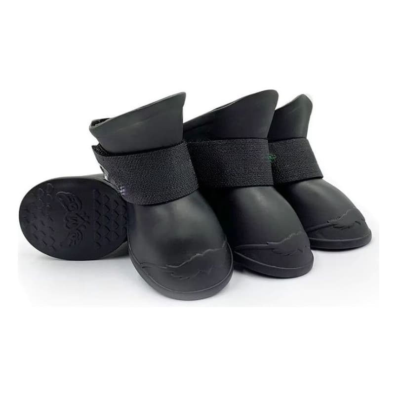 Kit 4 Bota de Borracha Protetora de Patas Patinha Botinha de Silicone Sapato À Prova D'agua Sapatinho Para pet