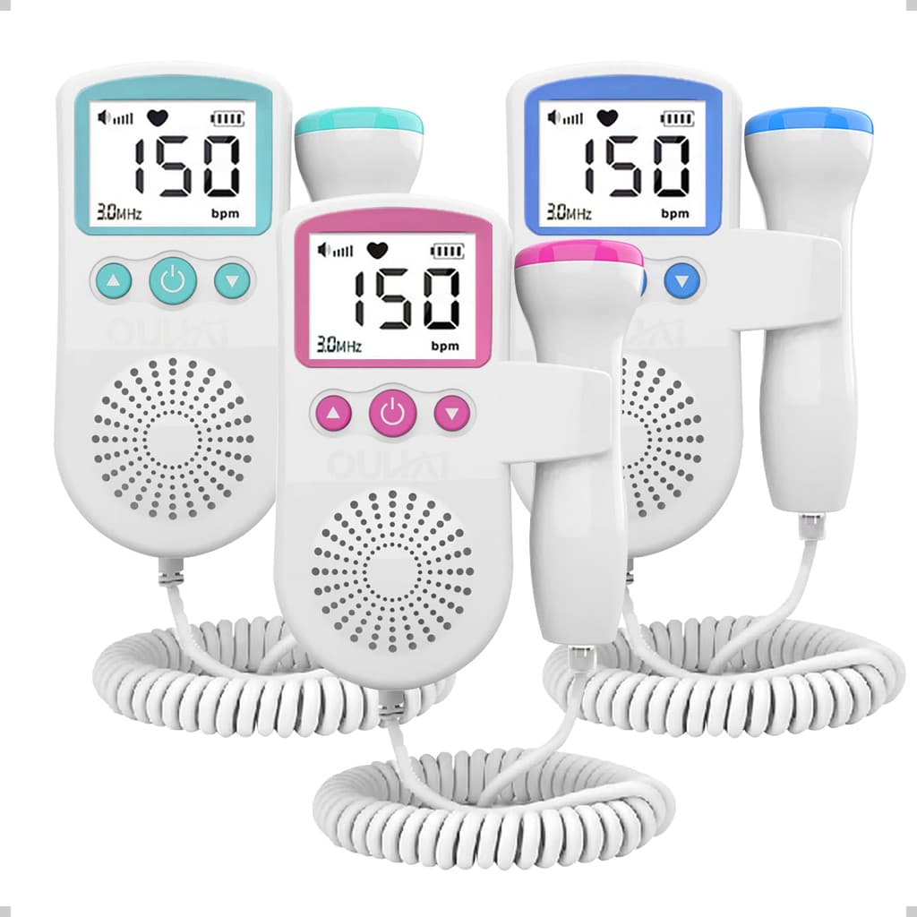 Monitor De Frequência Cardíaca Para Bebês Uso Doméstico Display De Gravidez Detector De Som Fetal Bebê