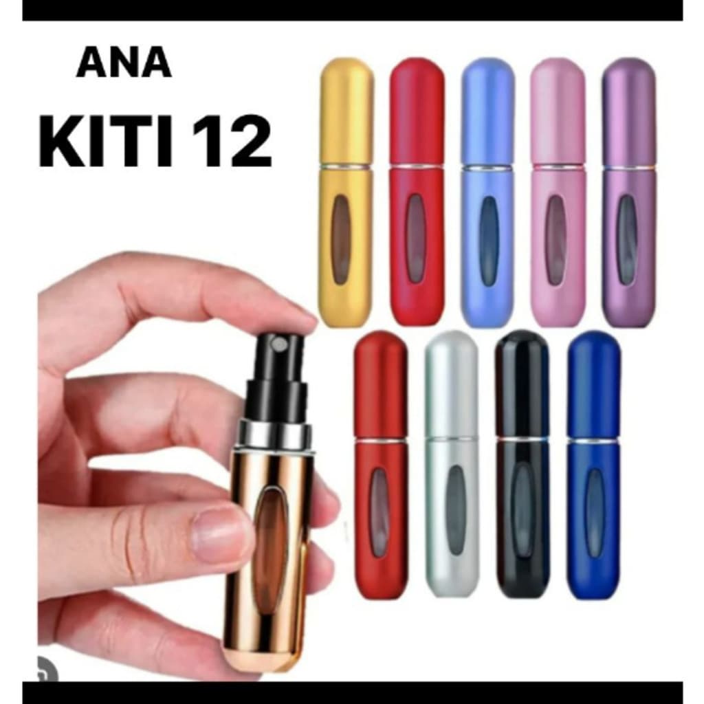 KIT 12 Pcs Porta Perfume Recarregavel Portatil Spray 5ml-INLIS ANA