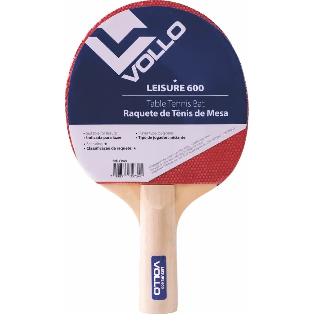 Raquete de Tênis de Mesa Ping-Pong Leisure 600 Vollo