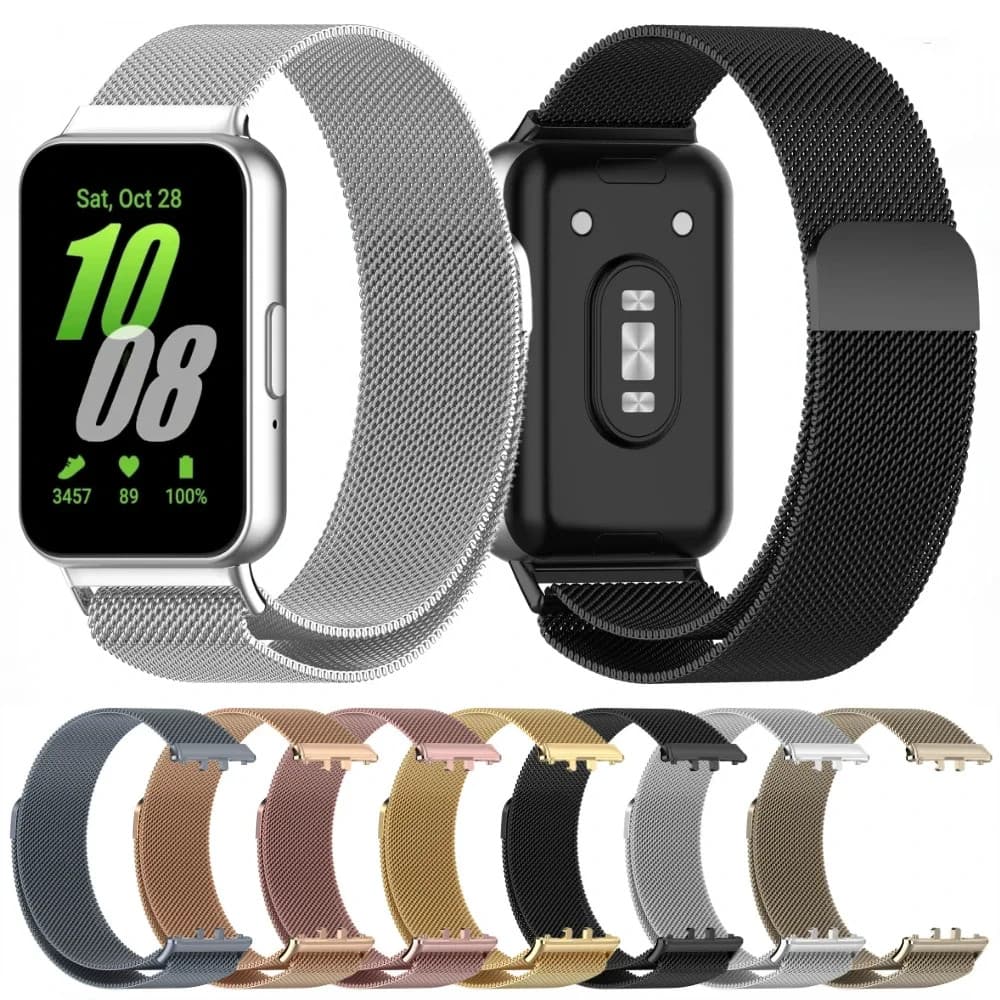 Pulseira para Samsung Galaxy Watch Fit 3 SM-R390 Aço Inoxidável Metal