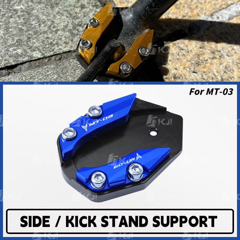 Para Yamaha MT-03/MT03 Suporte Lateral Único Kick Pé Sapato Ampliador Almofada Acessórios